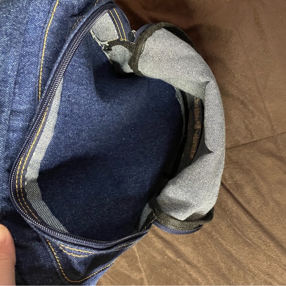 NWOT Harry Potter Denim Backpack 12” x 7” Expandable - Picture 11 of 13